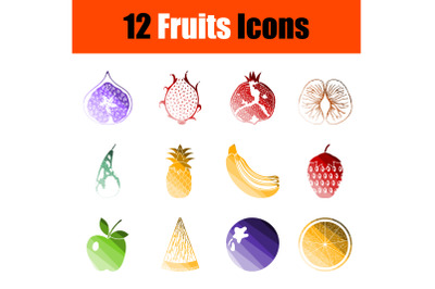 Fruits Icon Set