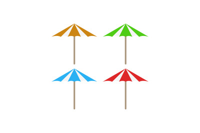 Sea umbrella icon