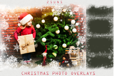 Download photo overlays textures christmas snowflakes frames