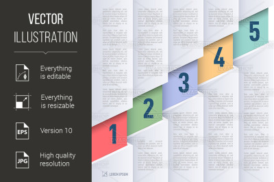 Paper style infographics