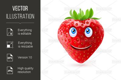 Cartoon Strawberry