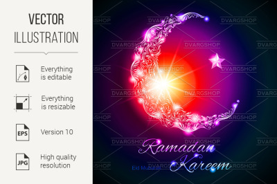 Ramadan Kareem greeting card