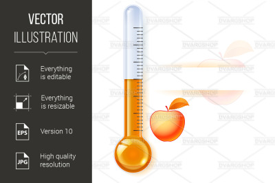 Thermometer by seasons