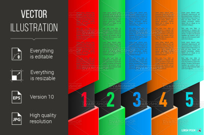 Paper style infographics