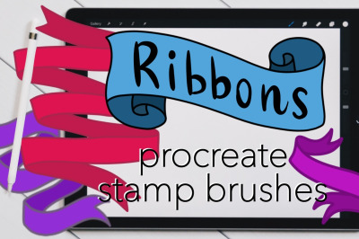 Ribbons - Procreate Stamp Brushes