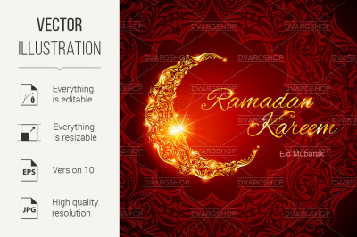 Ramadan Kareem greeting card