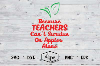 Because Teachers Can&#039;t Survive On Apples Alone
