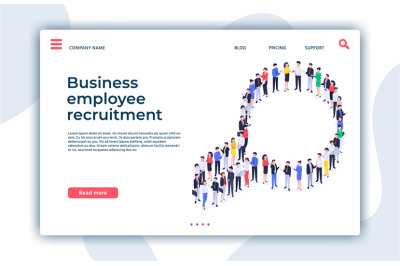 Recruitment landing page. We are hiring&2C; magnifier human resources and