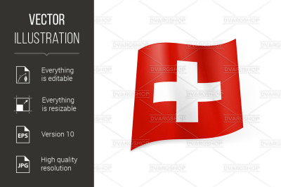 State flag of Switzerland.