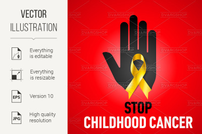 Stop Childhood Cancer sign