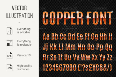 Copper font