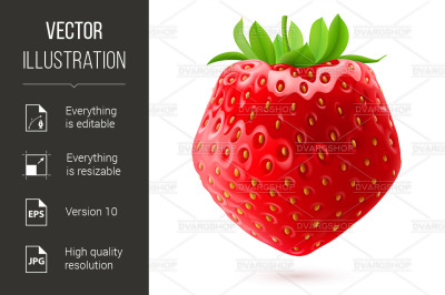 Appetizing strawberry