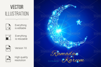 Ramadan Kareem greeting card