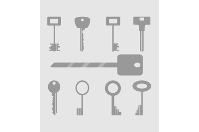 Keys icons set