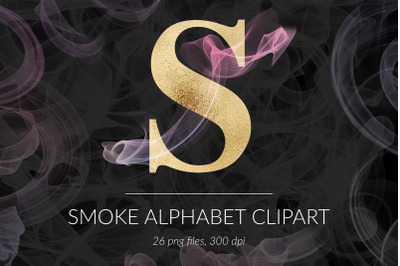 Colorful Smoke &amp; Gold Letters