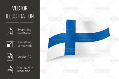 State flag of Finland.