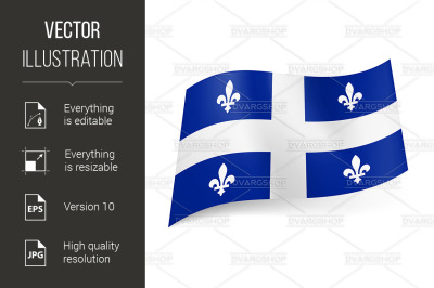 Flag of Quebec.