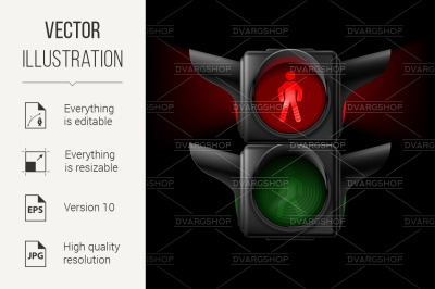 Pedestrian traffic light