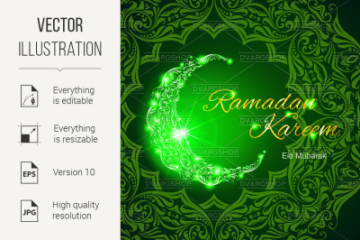 Ramadan Kareem greeting card