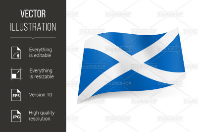 State flag of Scotland.