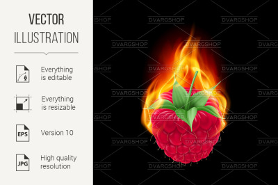 Burning raspberry