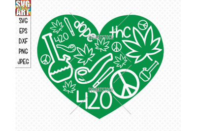 Download Download 420 Weed Love Free Free Download Svg Spice Labels SVG, PNG, EPS, DXF File