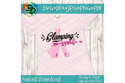 Glamping Party svg, glamping svg, girl party svgs, party squad svg, g