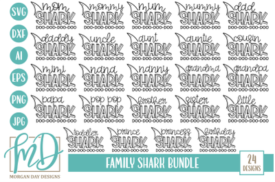 Shark Family SVG Bundle