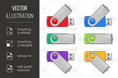 Usb flash set