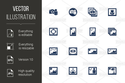 Media photo icons