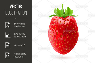 Appetizing strawberry