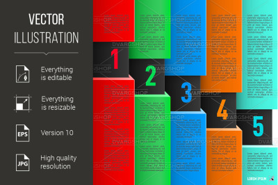 Paper style infographics