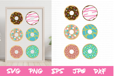 donut svg, donut bundle svg, donut cut files