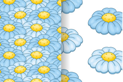 Pattern with chamomile