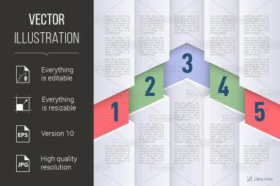 Paper style infographics