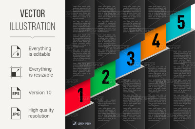 Paper style infographics