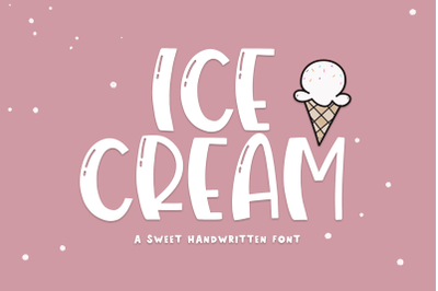 Ice Cream - A Quirky Handwritten Font