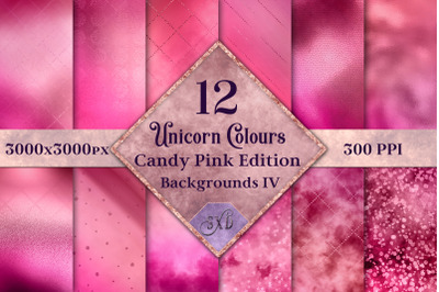 Unicorn Colours Backgrounds IV - Candy Pink Textures