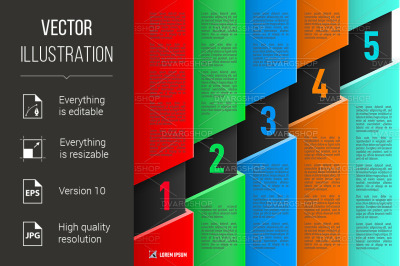 Paper style infographics