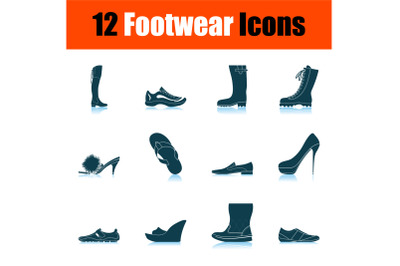 Footwear Icon Set