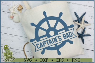 Captain&#039;s Bag Ship Wheel SVG