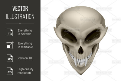 Skull of a mutant