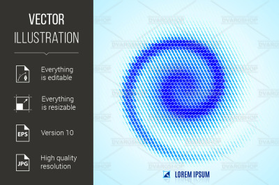 abstract background with spiral vortex