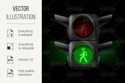 Pedestrian traffic light