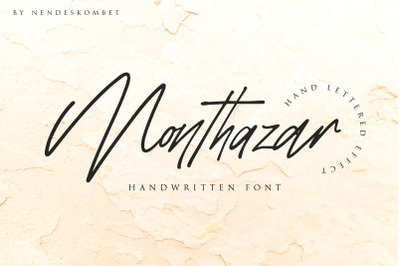 Monthazar - Handwritten font