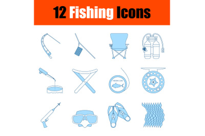 Fishing Icon Set