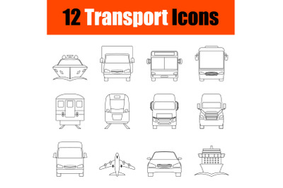 Transport Icon Set