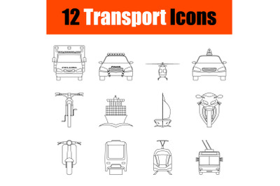 Transport Icon Set