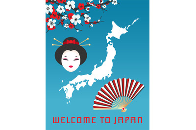 Welcome to Japan poster template