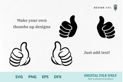 Thumbs up - SVG cut files